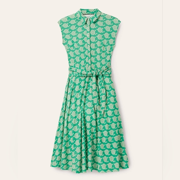 Boden tie waist jersey shirtdress 10 - Picture 5 of 12